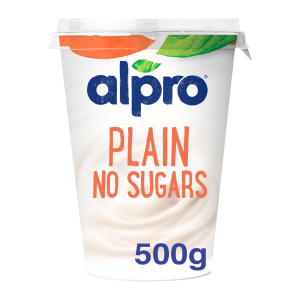 โยเกิร์ตทางเลือก Alpro รสธรรมดา ไม่มีน้ำตาล