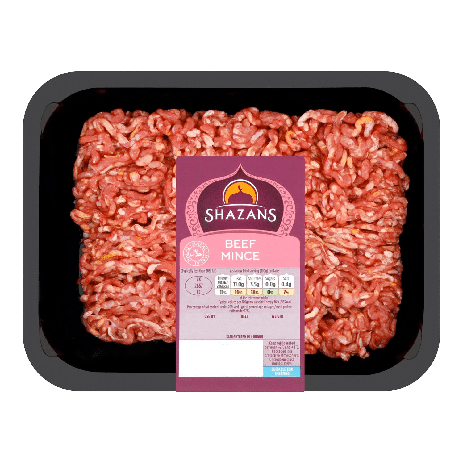 เนื้อวัวฮาลาลบดสด Shazans - อร่อย