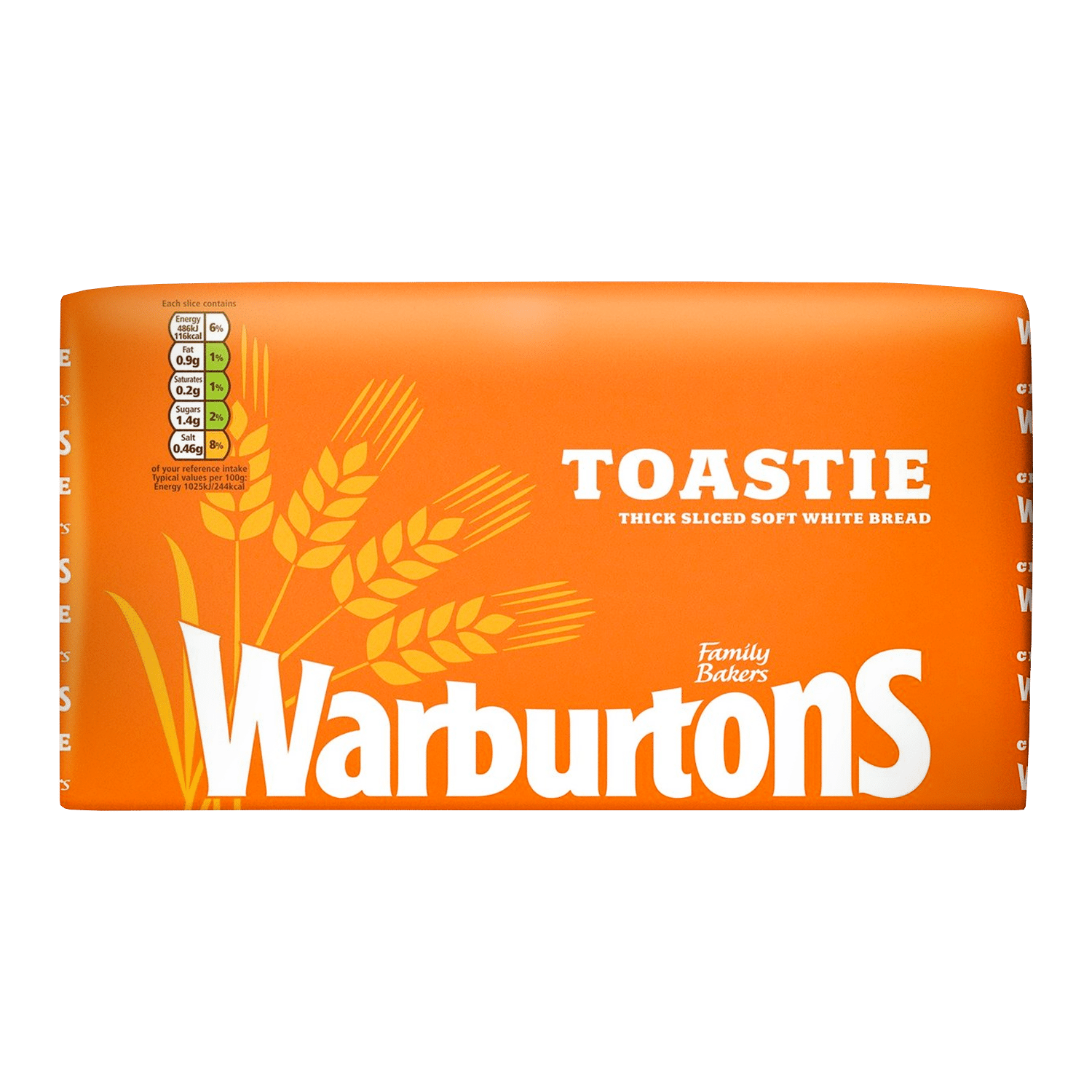 ขนมปังขาวสไลด์หนา Warburtons Toastie